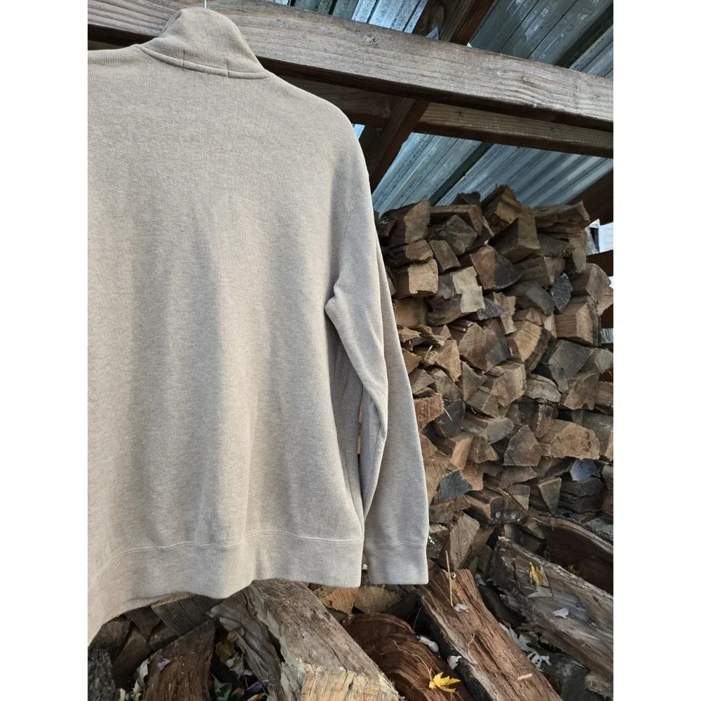 Vintage Polo Ralph Lauren Quarter Zip  Cotton Jumper Sweater Men's Size Large